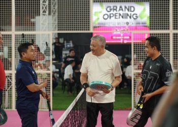 Peresmian Lapangan Padel Royal Metro Sky Pinrang oleh Bupati Andi Irwan Hamid