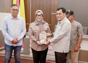 Bupati Barru Andi Ina Kartika Sari menerima kunjungan Wakil Ketua Komisi VI DPR RI Nurdin Halid di Rumah Jabatan Bupati Barru