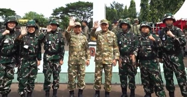 Pelatihan dasar kemiliteran ASN Komcad 2026 di Rindam XIV Hasanuddin