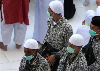 Jemaah umrah Indonesia di Masjidil Haram Arab Saudi