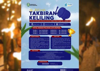 Lomba takbiran keliling Parepare Idulfitri 2026 di Lapangan Andi Makkasau