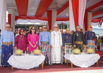 Wali Kota Parepare Tasming Hamid hadir di peresmian Lapangan Gaspa Palopo