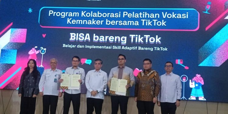 Pelatihan vokasi Kemenaker bekerja sama dengan TikTok