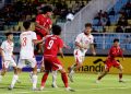 Pemain Timnas Indonesia U17 melawan Vietnam di Piala AFF U17 2026