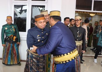 Prosesi Mattompang Arajang pada Hari Jadi Bone ke-696