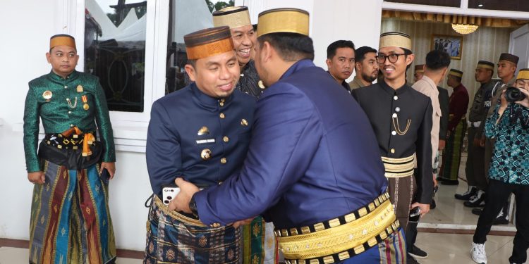 Prosesi Mattompang Arajang pada Hari Jadi Bone ke-696