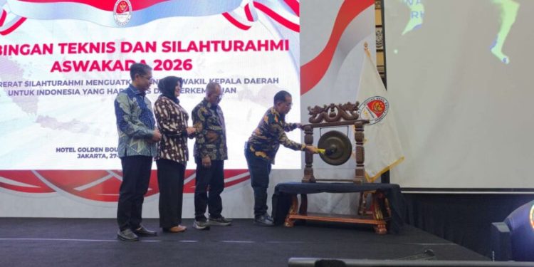 Wakil Wali Kota Parepare Hermanto P menghadiri Bimtek ASWAKADA 2026 di Jakarta