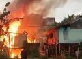 Kebakaran rumah panggung Parepare Lumpue 2026