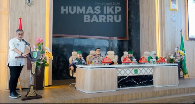 Wakil Bupati Barru Abustan buka Training Raya HMI di MPP Barru