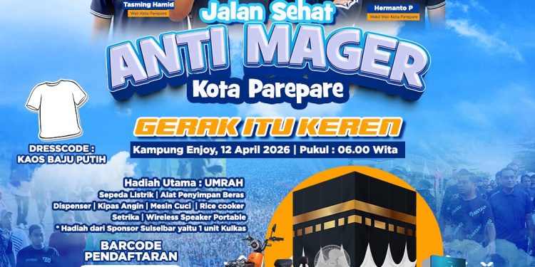 Jalan Sehat Anti Mager Parepare 2026 Kampung Enjoy