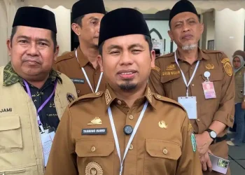 Wali Kota Parepare Tasming Hamid saat memberikan keterangan terkait masa tunggu haji