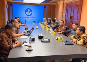 Tasming Hamid saat koordinasi pendidikan di Kemendikdasmen RI Jakarta