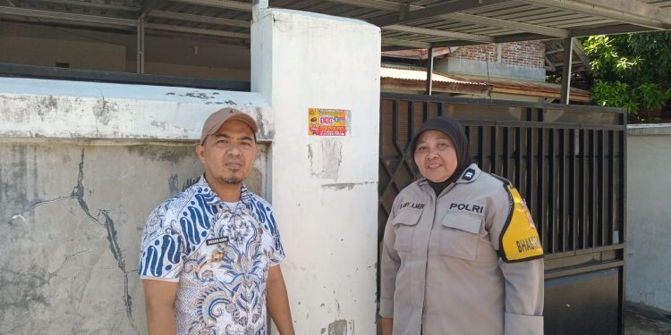 Bhabinkamtibmas dan Lurah Bukit Indah sosialisasikan Call Center 110 Polri di Parepare