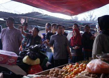 Tasming Hamid memantau harga sembako di Pasar Lakessi Parepare