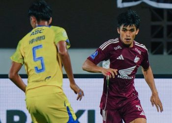 Pemain Persib Bandung merayakan gol kemenangan ke gawang PSM Makassar
