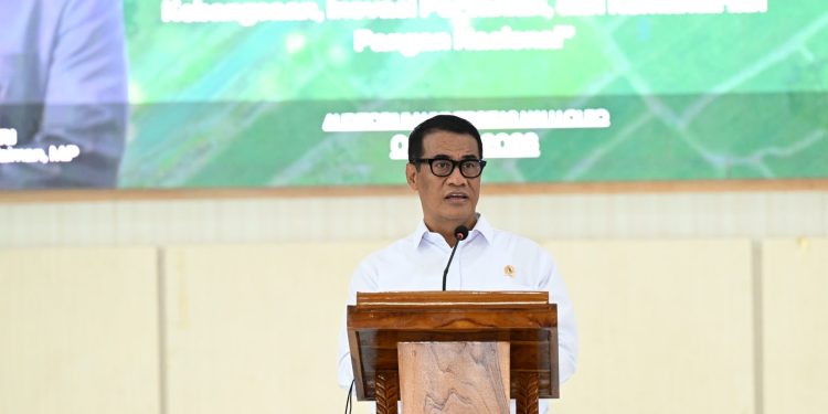 Mentan Andi Amran Sulaiman memberikan kuliah umum di Universitas Halu Oleo Kendari tentang swasembada pangan dan hilirisasi pertanian