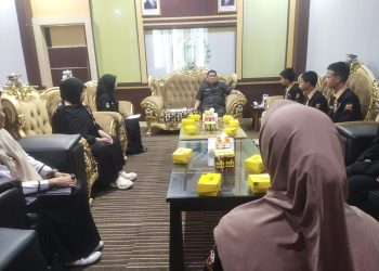 Ketua DPRD Parepare Kaharuddin Kadir menerima audiensi Forum Anak Kota Parepare