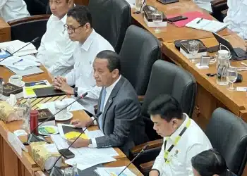 Menteri ESDM Bahlil Lahadalia memaparkan usulan anggaran program kompor listrik 2027.