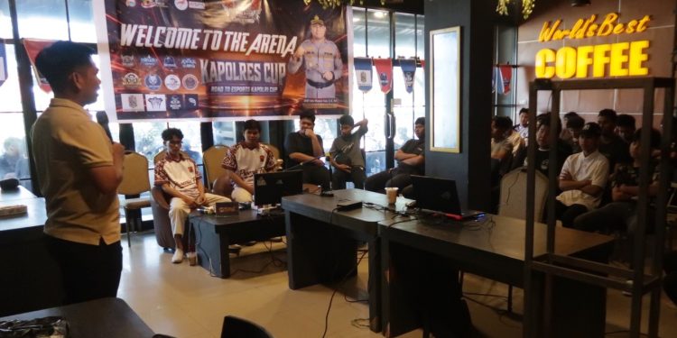 Turnamen e-Sport Kapolres Parepare Cup 2026 di Cafe Alya Parepare