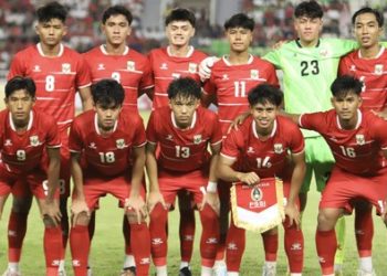 Pemain Timnas Indonesia U-19 saat menghadapi Australia pada semifinal Piala AFF U-19 2026.