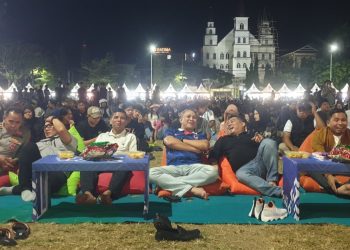 Nobar Piala Dunia 2026 Parepare di Lapangan Andi Makkasau bersama Wali Kota Tasming Hamid
