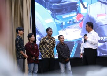 Mentan Amran memberikan motivasi kepada Pengusaha Tani Indonesia tentang pentingnya berani menghadapi risiko usaha.