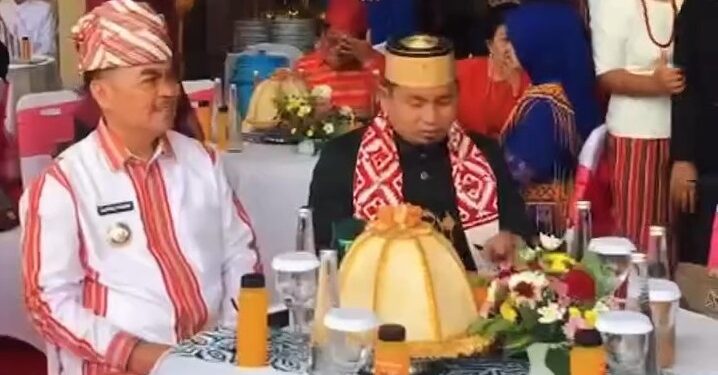 Tasming Hamid menghadiri HUT ke-18 Kabupaten Toraja Utara di Rantepao.