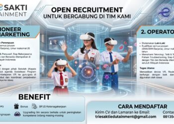 Lowongan Kerja Triesakti Edutainment Parepare untuk posisi Pioneer Marketing dan Operator VR