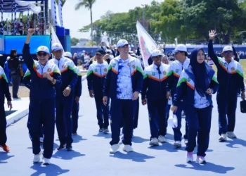 Tim Parepare Porsenijar PGRI Sulsel 2026 bertanding di Kabupaten Sidrap