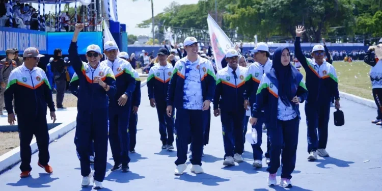Tim Parepare Porsenijar PGRI Sulsel 2026 bertanding di Kabupaten Sidrap
