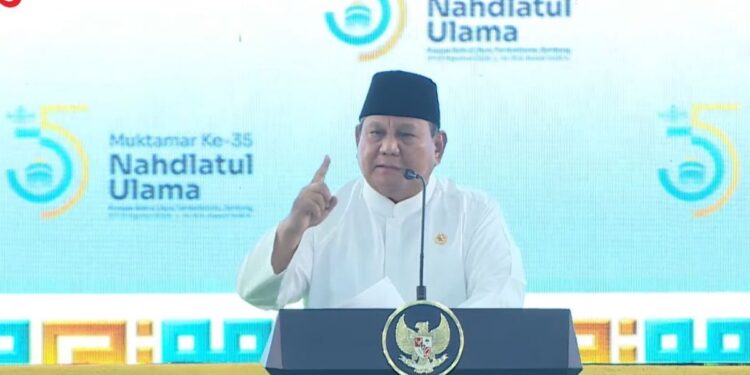 Capaian pemerintah Prabowo di Muktamar NU ke-35