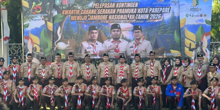 Kontingen Pramuka Parepare dilepas Tasming Hamid menuju Jambore Nasional XII 2026