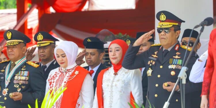 Kapolda Sulsel Hadiri Upacara HUT ke-81 RI di Rujab Gubernur