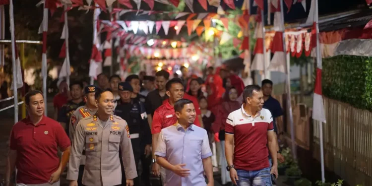 Lomba antar-lorong Mako Brimob Parepare dalam rangka HUT RI ke-81 di Mako Batalyon B Pelopor