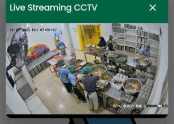Pengawasan dapur MBG melalui CCTV terintegrasi di seluruh SPPG.