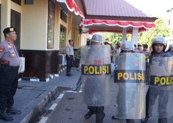 Kesiapan Dalmas Polres Parepare diperkuat melalui latihan personel