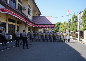pelatihan Dalmas Polres Parepare untuk meningkatkan kesiapan personel