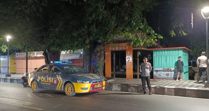 Patroli Blue Light Polsek Bacukiki menyasar titik rawan di Kota Parepare