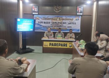 supervisi pembinaan SDM Polres Parepare bersama Biro SDM Polda Sulsel