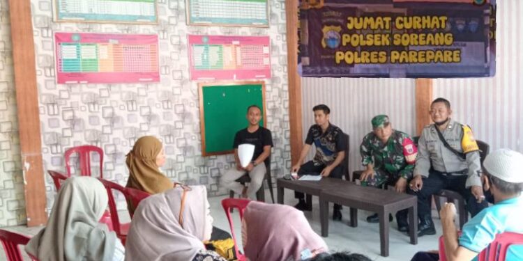 Jumat Curhat Polsek Soreang bersama warga Kelurahan Lakessi Parepare