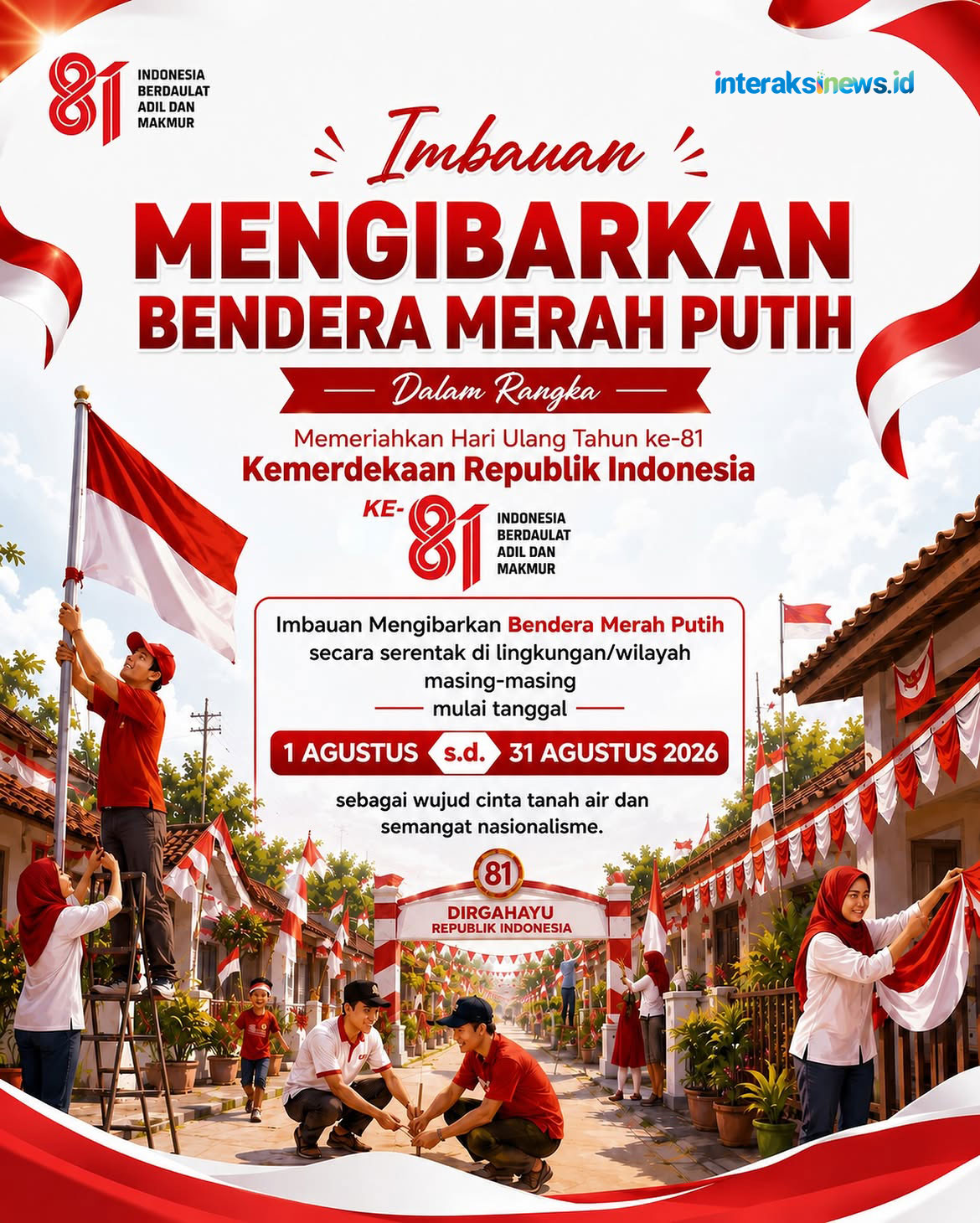 Himabauan Pengibaran bendera 17 Agustus 2026
