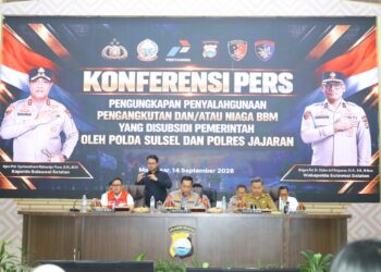 Polda Sulsel Gelar Konferensi Pers Penegakan Hukum Penyalahgunaan BBM Bersubsidi