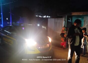 Polres Parepare Gerak Cepat Ke TKP Curanmor,  Raib Saat Diparkir di Dalam Rumah