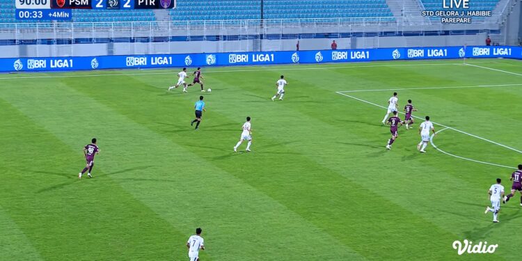 PSM Makassar vs Persita berakhir 2-2 di Stadion Gelora B.J. Habibie