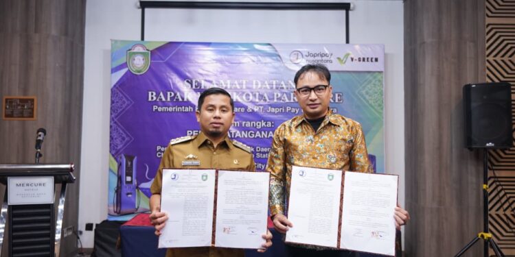 Infrastruktur kendaraan listrik Parepare melalui kerja sama Pemkot Parepare dan PT Japri Pay Nusantara
