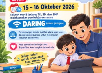 Pembelajaran daring Parepare bagi siswa TK hingga SMP akibat kabut asap yang semakin pekat
